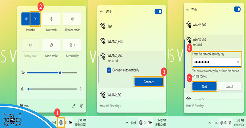 روشن کردن وای فای لپ تاپ